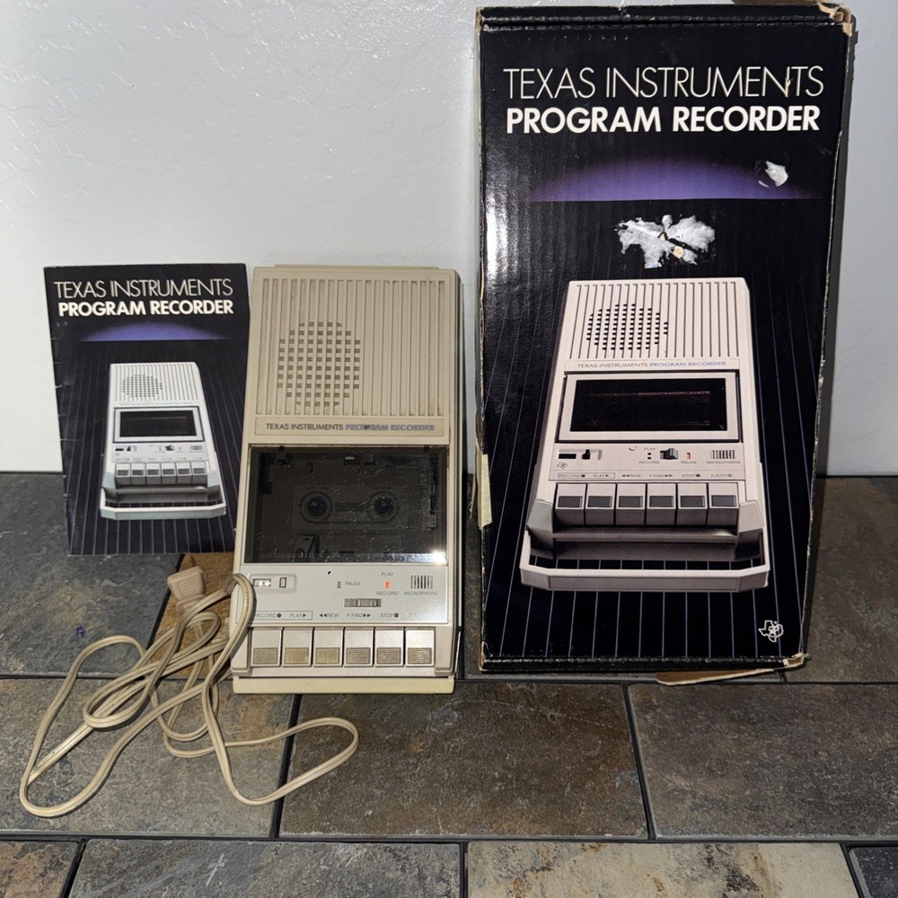 1982 TEXAS INSTRUMENTS Program Recorder PHP2700 In Box Fully Tested - Picture 2 of 11